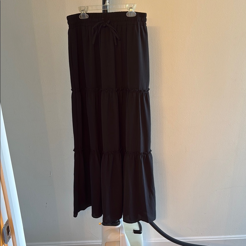 Elegant Black Maxi Skirt